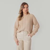 Suéter susie tricot textura feminino Suéter susie tricot textura feminino