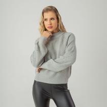 Suéter susie tricot vazado feminino Suéter susie tricot vazado feminino