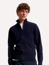 Suéter Tommy Hilfiger Masculino 1985 Zip Through Azul Marinho Suéter Tommy Hilfiger Masculino 1985 Zip Through Azul Marinho