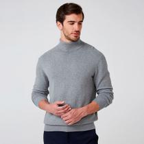 Suéter Trico Dudalina Cacharrel Melange Ou26 Cinza Masculino Suéter Trico Dudalina Cacharrel Melange Ou26 Cinza Masculino