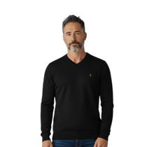 Suéter Tricô Leve Masculino Gola V