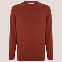 Suéter Tricot Dudalina Basic In25 Laranja Masculino