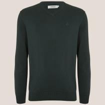 Suéter Tricot Dudalina Basic Ou25 Verde Masculino