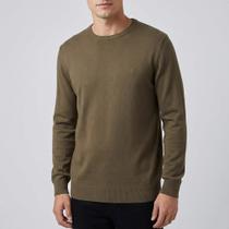 Suéter Tricot Dudalina Basic Ou26 Bege Masculino