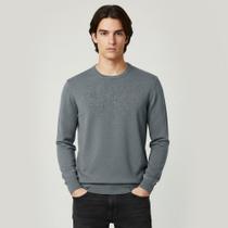 Suéter Tricot Dudalina Dc Basic Ou26 Cinza Masculino Suéter Tricot Dudalina Dc Basic Ou26 Cinza Masculino