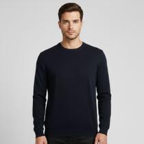 Suéter Tricot Dudalina Dc Basic Ou26 Marinho Masculino