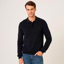 Suéter Tricot Dudalina Gola Polo In26 Preto Masculino Suéter Tricot Dudalina Gola Polo In26 Preto Masculino
