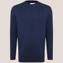 Suéter Tricot Dudalina Jacquard Ou25 Marinho Masculino Suéter Tricot Dudalina Jacquard Ou25 Marinho Masculino