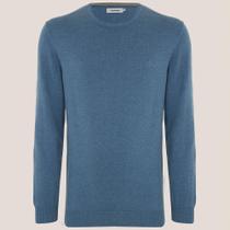 Suéter Tricot Dudalina Melange Ou25 Azul Masculino Suéter Tricot Dudalina Melange Ou25 Azul Masculino