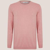 Suéter Tricot Dudalina Melange Ou25 Rosa Masculino
