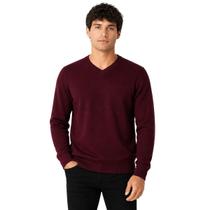 Suéter Tricôt Gola V Masculino Dixie 87.10.0041 Vinho