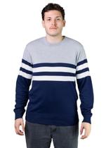 Suéter Tricôt Masculino Broken Rules 590166 Cinza