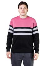 Suéter Tricôt Masculino Broken Rules 590166 Rosa