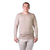 Suéter Tricôt Masculino Broken Rules Plus Size 598034 Caqui