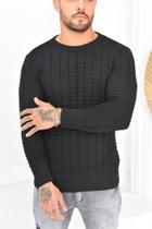 Sueter tricot masculino inverno frio moda homem moderno pronta entrega