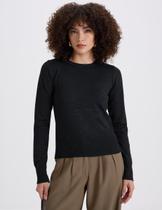 Sueter tricot modal preto Sueter tricot modal preto