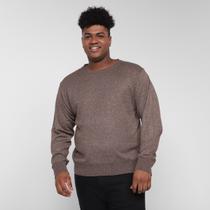 Suéter Tricot Plus Size Delkor Masculino