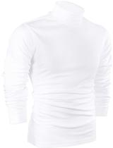Suéter Utopia Wear masculino de gola alta Slim Fit branco L
