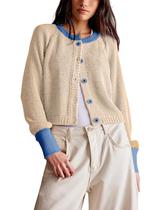 Suéteres de cardigã PUWEI, roupa casual recortada para mulher Suéteres de cardigã PUWEI, roupa casual recortada para mulher