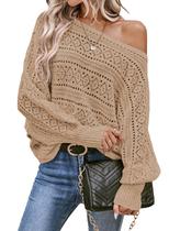 Suéteres EVALESS Fall Fashion 2025 femininos de grandes dimensões tricotados