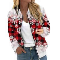 Suéteres feios de Natal JWNYJFB Snowman Print para mulheres 2024