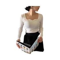 Suéteres Femininos Vintage De Tricô Sólido, Ajuste Slim, Elegantes, Estilo Coreano, Outono/Inverno