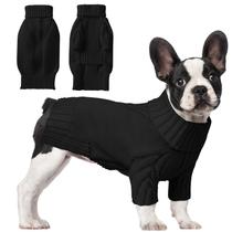 Suéteres para cães AURUZA, gola alta, casaco quente de inverno para cães Suéteres para cães AURUZA, gola alta, casaco quente de inverno para cães