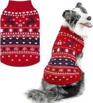 Suéteres para cães PUPTECK, casaco de inverno quente de Natal para cães