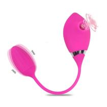 Sugador Clitoriano e Vibrador Feminino 2 em 1 Snake 10 Vibrações Rosa