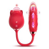 Sugador de Clitóris com Vibrador Vai e Vem Estimulador Feminino
