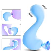 Sugador de Clitóris e Estimulador My Dino de Ponto G Intt Azul Sugador de Clitóris e Estimulador My Dino de Ponto G Intt Azul