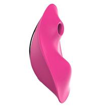 Sugador de Clitóris e Vibrador de Calcinha Pink Controle por Aplicativo 9cm x 7cm Recarregável Resistente à Água Pequeno