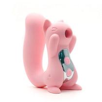 Sugador de Clitóris e Vibrador Esquilo Miss UU Rosa Kistoy