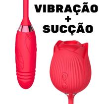 Sugador de Clitóris e Vibrador Feminino Flor Sophie Língua 10 Velocidades Sugador Clitoriano - NC