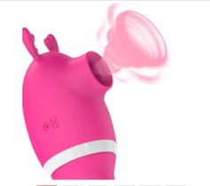 Sugador de Clitóris Monstrinho Pink - 2 em 1 Vibrador Feminino