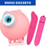 Sugador Porquinho Clitóris Mamilos Massageador Estimulador SEXSHOP Recarregável Sugador Porquinho Clitóris Mamilos Massageador Estimulador SEXSHOP Recarregável