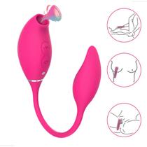Sugador Vibrador Dupla Estimulação Feminino por Pulsação