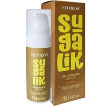 Sugalik Gel Sugador Liquido Beijavel Sabor Doce de Leite Potencializa Sensação 15g - Feitiços