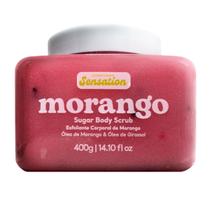 Sugar Body Scrub Esfoliante Corporal de Morango Cicatribem Sensation 400g