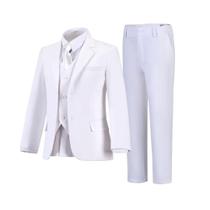Suit Aowdoy Boys Tuxedo, roupa formal de casamento, branca, Sz 14 Suit Aowdoy Boys Tuxedo, roupa formal de casamento, branca, Sz 14