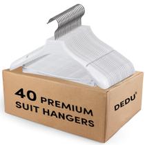 Suit Hangers DEDU, pacote 40, extra largo, 45 cm, antiderrapante Suit Hangers DEDU, pacote 40, extra largo, 45 cm, antiderrapante