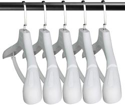 Suit Hangers DEDU, pacote com 10, antiderrapantes, 45 cm, brancos