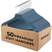 Suit Hangers DEDU, pacote com 50, azul, extra largo, 45 cm