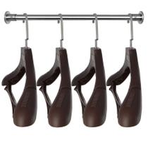 Suit Hangers DEDU Plastic Extra Wide, pacote com 15 marrons