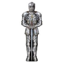 Suit of Armor Beistle Jointed Medieval Theme, cartolina de 6 pés Suit of Armor Beistle Jointed Medieval Theme, cartolina de 6 pés