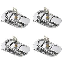 Suitcase Lock Hasp MROmax 67 x 34 mm, ferro, prata com chaves, 4 unidades