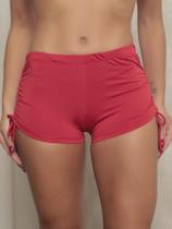 Sukini Biquini Moda Praia com Regulagem Cintura Alta Vermelho