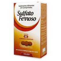 Sulfato ferroso com 60 comprimidos - ARTE NATIVA