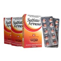Sulfato Ferroso em Comprimido Arte Nativa 3x60 Comprimidos