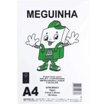 Sulfite meguinha a4 100folhas 75g branco Sulfite meguinha a4 100folhas 75g branco